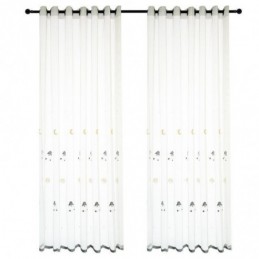 Cartoon Geborduurd Tule Gordijn Op Maat Gemaakt Gordijn Mooi Patroon Transparante Raamdecoratie