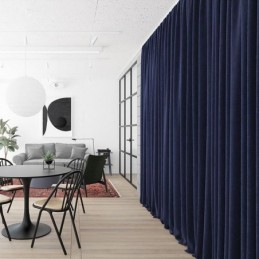 Donkerblauw Flanellen...