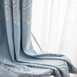 Modern Verduisteringsgordijn Op Maat Gemaakt Gordijn Jacquard Voor Woonkamer Slaapkamer