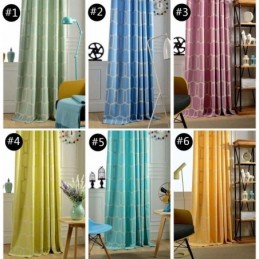 Abstract Semi-Verduisterend Gordijn Op Maat Gemaakt Gordijn Honingraat Borduurwerk Woonkamer