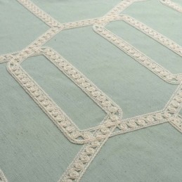 Abstract Semi-Verduisterend Gordijn Op Maat Gemaakt Gordijn Honingraat Borduurwerk Woonkamer