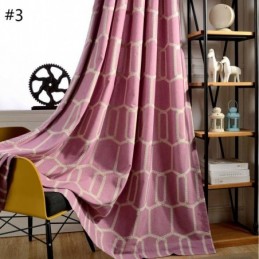 Abstract Semi-Verduisterend Gordijn Op Maat Gemaakt Gordijn Honingraat Borduurwerk Woonkamer