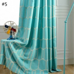 Abstract Semi-Verduisterend Gordijn Op Maat Gemaakt Gordijn Honingraat Borduurwerk Woonkamer