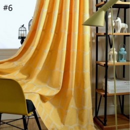 Abstract Semi-Verduisterend Gordijn Op Maat Gemaakt Gordijn Honingraat Borduurwerk Woonkamer