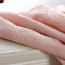 Vintage Semi-Verduisteringsgordijn Op Maat Gemaakt Gordijn Luxe Borduurwerk Woonkamer