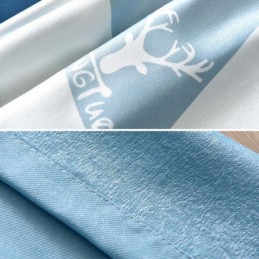 Nordic Semi-Verduisteringsgordijn Op Maat Gemaakt Gordijn Driehoek Bedrukt Woonkamer