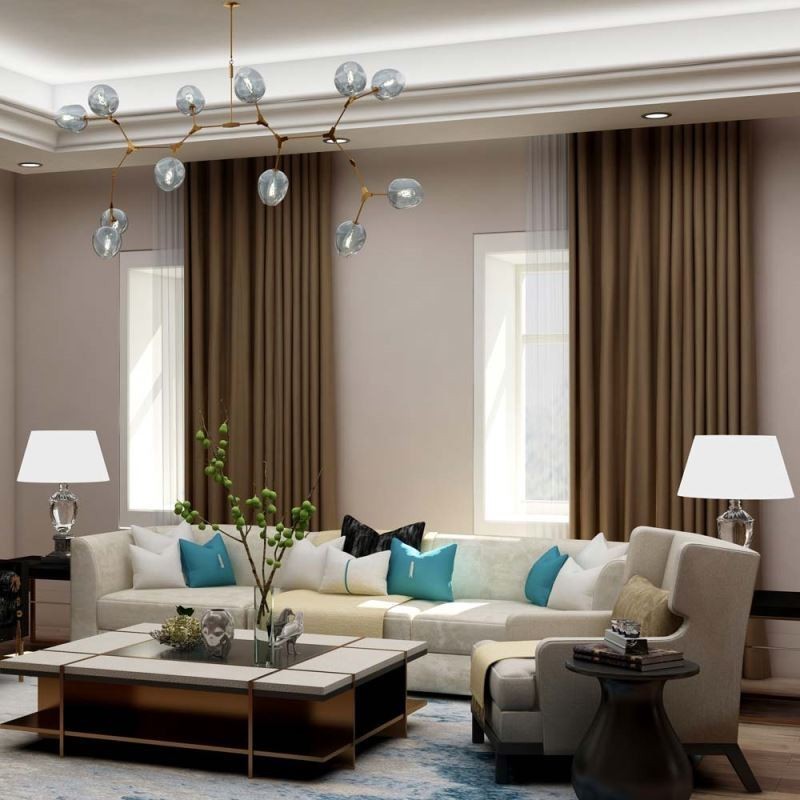 Effen Donker Koffiekleurig Gordijn Op Maat Gemaakt Gordijn Moderne Zijden Imitatie Woonkamer Slaapkamer Verduisteringsstof