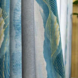 Modern Max Verduisteringsgordijn Op Maat Gemaakt Gordijn Dikker Met Inkt Bedrukt Slaapkamer