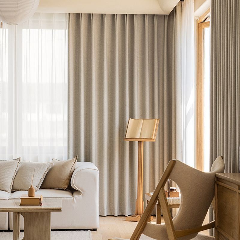 Nordic Gordijnen Effen Kleur Verduisterend Voor Woonkamer