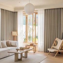 Nordic Gordijnen Effen Kleur Verduisterend Voor Woonkamer