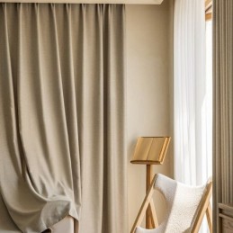 Nordic Gordijnen Effen Kleur Verduisterend Voor Woonkamer