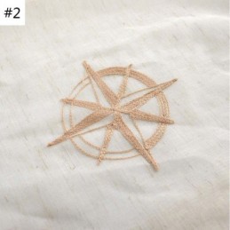 Moderne Transparante Gordijnen Op Maat Gemaakt, Ademend, Stervormig Borduurwerk Voor De Woonkamer