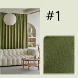 Luxe Geometrische Gordijnen, Moderne Reliëfverduistering Voor De Slaapkamer