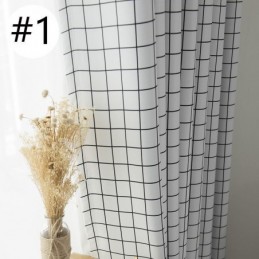 Geruite Verduisteringsgordijn Op Maat Gemaakt Gordijn Met Geometrische Ruit Voor Slaapkamer En Woonkamer