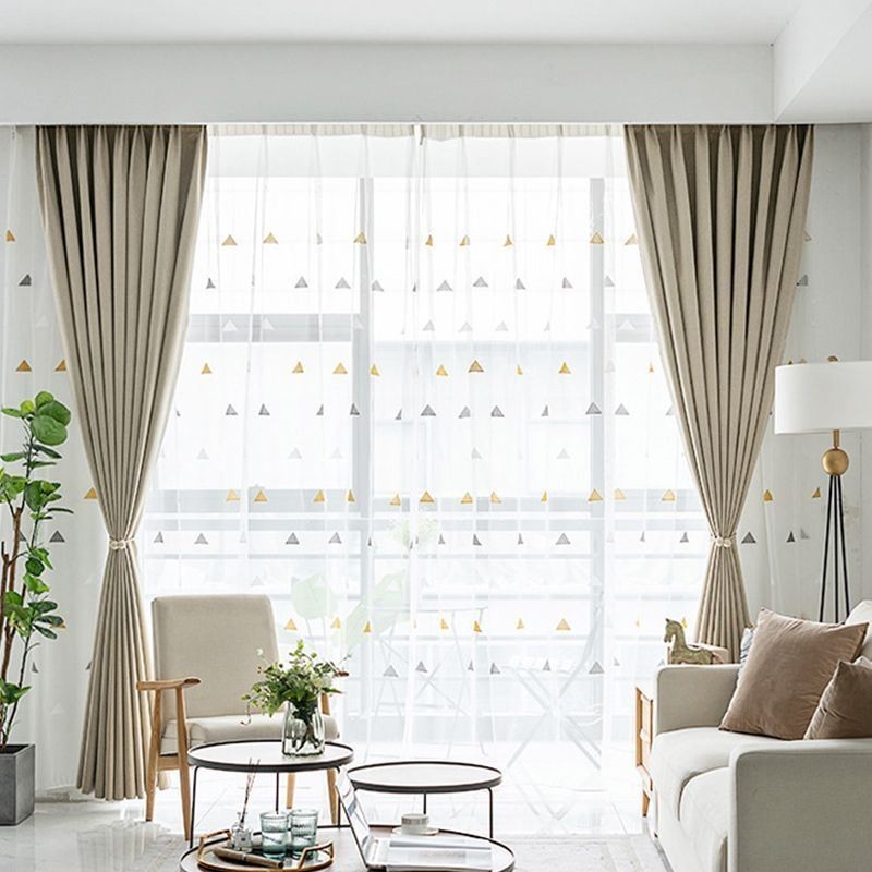 Kleuren Pure Color Fine Linen Slaapkamer Woonkamer Schaduw Warmte Isolatie Gordijn Op Maat Gemaakt Gordijn