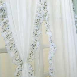 Moderne Jacquard-Transparante Gordijnen In Scandinavische Stijl Voor De Woonkamer