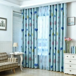 Schattige Cartoon Kinderkamergordijn Op Maat Gemaakt Gordijn Kleine Boom Print Kleuterschool