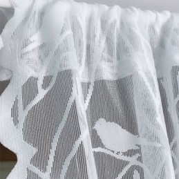 Moderne Vogelgordijnen Van Witte Tule Voor De Woonkamer