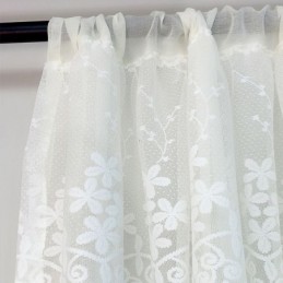 Modern Bloemmotief Gordijn Op Maat Gemaakt Gordijn Tule Raam Transparant Voor Woonkamer Slaapkamer