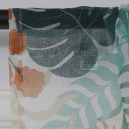 Bladeren Bedrukt Gordijn Op Maat Gemaakt Gordijn Tule Transparant Voor Woonkamer Slaapkamer