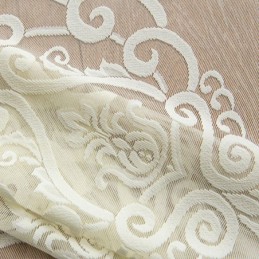 Europese Geborduurde Transparante Gordijnen, Transparante Voile Raamdecoratie Voor De Woonkamer